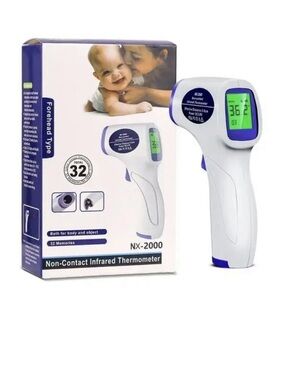 NX-2000 Non-Contact Infrared Thermometer - White & Purple BRAND NEW